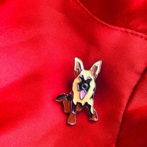 German Shepherd enamel pin